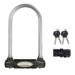 Master Lock Accessories Master Lock Heavy Duty Bike D Lock [Key] [Universal Mounting Bracket] [Certified Bike Lock] [Police Approved] [Silver] 8195EURDPROCOLS - Ideal for Bike, Electric Bike, Mountain Bike, Road Bike, Foldin