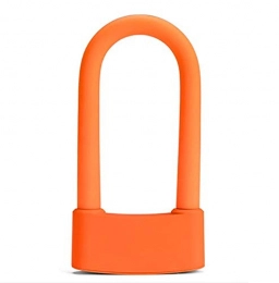 MDZZ Bike Lock Mdzz Bicycle Lock Smart U-Lock Security Anti-Theft Mobile Phone APP Bluetooth Lock, Orange