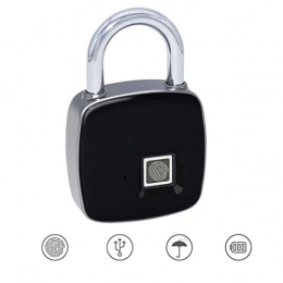 MDZZ Bike Lock Mdzz Fingerprint Padlock Luggage Lock Smart Lock Anti-theft Door Lock Outdoor Door Padlock Luggage