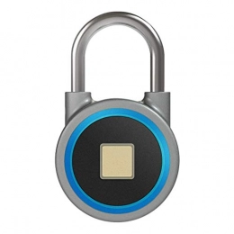 MDZZ Accessories Mdzz Smart Fingerprint Padlock Bluetooth Electronic Lock Gym Small Lock Bedroom Password Lock Student Dormitory Cabinet Door Lock (Color : Blue)