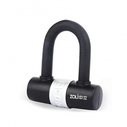 MDZZ Accessories Mdzz U-lock road mountain bike lock bicycle lock motorcycle lock anti-theft security lock (Color : Black)