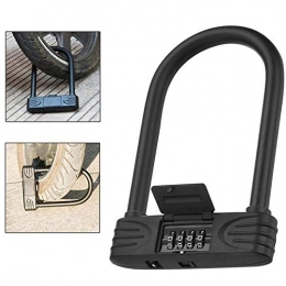 SGSG Accessories Motorbike Bicycle Lock, Bicycle U Password Lock Waterproof Anti Hydraulic Shear U Lock Electric Car Anti Theft Lock Door