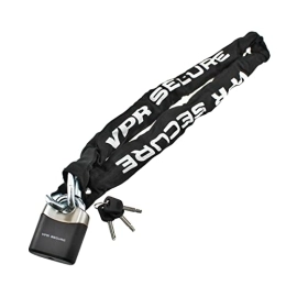 RS SECURITY Accessories Motorcycle Motorbike VPR Sabre Bike Bicycle Cycle Security Chain Lock Padlock Anti-Theft Chain Black 1.8m / 180cm