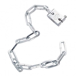 MroMax Accessories MroMax Security Bicycle Bike Silver Tone Metal Chain Lock w 3 Keys