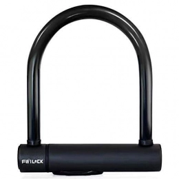 MTCWD Bike Lock MTCWD Bicycle U-Type Fingerprint Lock Bike intelligent Lock USB Charging Fast Unlock with Emergency Key Black