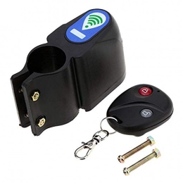 MUJUN Anti-Theft Bike Lock Cycling Security Lock Wireless Remote Control Vibration Alarm 110dB Bicycle Anti-Theft Alarm Bicycle Access (Color : Wireless)