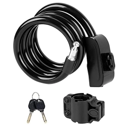 MXBC Bike Lock MXBC 1.2m Bike Cable Lock Bicycle Lock Motorcycle Cycling Equipment for Outdoor Caring Personal Bicycle Supply Bike Chain Lock (Color : Black)