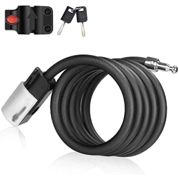 MXSXN Bike Lock MXSXN Bike Lock Cable Key 1.2 M Coiling Cable Ideal for Bike, Electric Bike, Skateboards, Strollers, Lawnmowers And Other Outdoor Equipments