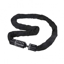 N\A Bike Lock  Bicycle Lock, Bicycle Chain Lock With 5 Resettable Numbers, Keyless Bike Lock Heavy Duty Chain, For All Road & Mountain Bicycles Motorcycle