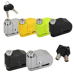 New Safety Protection Alarm Lock Electric Bicycle Anti-theft Electric Bicycle Pedal Wheel Disc Brake Alarm Lock Alloy Siren Lock Bicycle Lock YELLOW