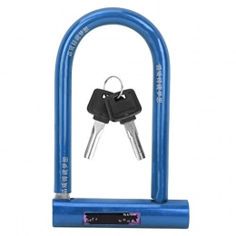 Nicoone Accessories Nicoone Steel Bike Lock U-Shaped Bicycle Lock Anti-Theft Lock Rustproof Pure Copper Core Locks 280 Blue