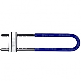 NINAINAI Accessories NINAINAI Bicycle Lock Double Door U-shaped Lock Anti-pick Lock Bicycle Lock Glass Door Lock Suitable For Bicycles And Motorcycles (Color : Blue, Size : 41.8cm)