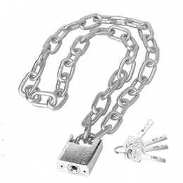 NYKK Accessories NYKK Bike Chain Lock Bicycle Lock Bicycle Chain Lock Chain Iron Chain Lock, Motorcycle Electric Car Lock 0.5m 6mm Chain + Lock (four Keys) Bicycle Lock (Size : A1)