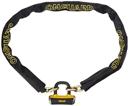 ONGUARD Bike Lock On-Guard Mastiff Lock Chain - Black, 110 x 10 cm