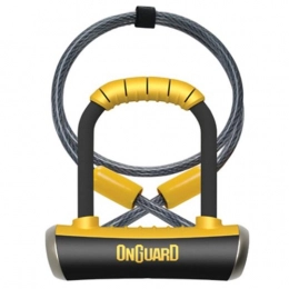 ONGUARD Accessories On-Guard Pitbull Mini DT-8008 Keyed Shackle Lock, Black, 9.0 x 14.0 cm