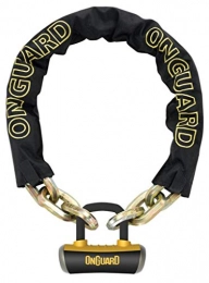 ONGUARD  ONGUARD 8016 Beast Chain with Shackle Lock, Black, 110 x 3 x 4 cm