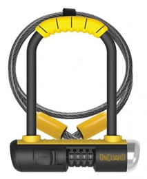 ONGUARD  ONGUARD Bulldog Mini Combo Lock w / 4' X10mm Cable - yellow, one size