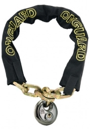 ONGUARD Bike Lock Onguard Mastiff Chain Lock with Round Key Padlock (Black, 80 cm x 8 mm)