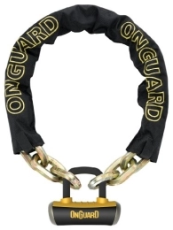 ONGUARD Accessories ONGUARD Men's BEAST HEX CHAIN Lock, Black, 180 cm x 14 mm