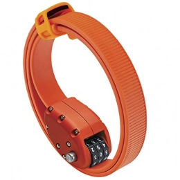 OTTOLOCK  OTTOLOCK Steel & Kevlar Combination Bike Lock | Different Lengths Lightweight, Compact, Durable Design | Ideal For Cycling & Outdoor Gear Orange 152cm