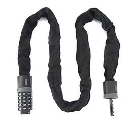 KINHA Accessories Outdoor Bike Lock, Bike Lock Password Bicycle Digital Chain Lock Security Outddor Anti-Theft Lock Motorcycle Cycling Bike Accessories, 120CM