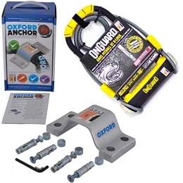 Oxford/Onguard Accessories Oxford Ground Anchor 14 & Onguard Pitbull 8005 Lock & Cable (Sold Secure GOLD)