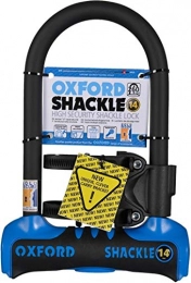 Oxford Accessories Oxford Unisex's Shackle 14 U-Lock, Blue, 260 mm x 177 mm