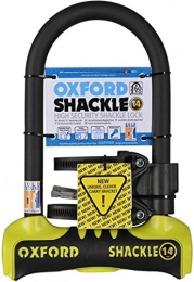 Oxford  Oxford Unisex's Shackle 14 U-Lock, Yellow, 260 mm x 177 mm
