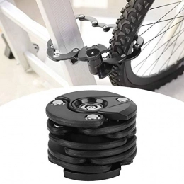 Pangding Accessories Pangding Bike Chain Lock, Anti-theft Hamburger Shaped Security Folding Chain Lock Deadbolts for Mountain Bike Motorcycle Bicycle