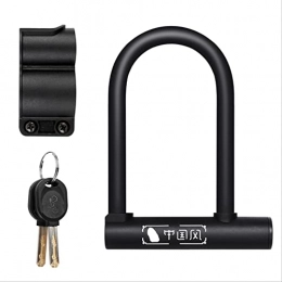 N\A Bike Lock Portable Bike Lock Bike Folding Password Lock Anti-theft Bicycle Lock 4 Dial Digital Secret Code Combination Locks A Bicycle U Lock