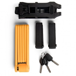 Provelo  Provelo Bike Lock - Solid Folding Bicycle Lock in Black - Includes Three Keys and Mountain Braket