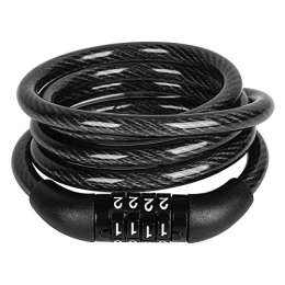 PSSYXT Bike Lock PSSYXT Bicycle Lock Bike Lock 4 Digit Code Combination Bicycle Security Lock 1200 x 8mm / 12mm Steel Cable Spiral Bike Cycling Lock, YP0705002