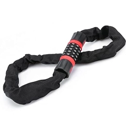 PURRL Accessories PURRL Bike Chain Lock Bike Lock 5-Digit Combination Bike Lock Anti-Theft Bicycle Lock Resettable Bike Lock Chain for Bicycle, Motorcycle and More (Color : Red) little surprise