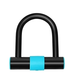 PURRL Accessories PURRL Bike U Lock Heavy Duty Bike Lock Bicycle U Lock, Sturdy Mounting Bracket for Bicycle, Motorcycle and More (Color : Blue, Size : 2.8cm-12cm) little surprise