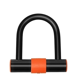 PURRL Accessories PURRL Bike U Lock Heavy Duty Bike Lock Bicycle U Lock, Sturdy Mounting Bracket for Bicycle, Motorcycle and More (Color : Orange, Size : 2.8cm-12cm) little surprise