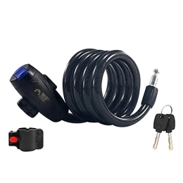 PURRL Accessories PURRL Lock Bike Lock Cable1m Coiling Cable Outdoor Ideal For Bike, Electric Bike, Skateboards, Strollers, Lawnmowers And Other Outdoor Equipments (Color : Black, Size : 1m) little surprise