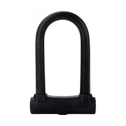 QinWenYan Accessories QinWenYan Bicycle Lock Portable Bicycle Lock With 2 Keys U-lock Steel Anti-theft Strong And Safe Unbreakable Bicycle Lock Bicycle Accessories for Bike (Color : Black, Size : 13x20.5cm)