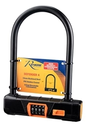 Revere Bicycles Bike Lock Revere Defender 4 Heavy Duty Combo U-Lock with Replacement Warranty