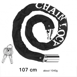 Rieassso Outdoor Bicycle Lock Safe Metal Anti-Theft Bike Motorcycle Chain Lock Security Reinforced Bike Chain Locks Bicycle Accessories