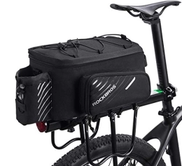 RockBros Accessories ROCKBROS Bike Pannier Bag Rear Seat Trunk Bag Bicycle Rack Rear Carrier Bag Commuter Shelf Bag Large Capacity Luggage Bag Multifunction with Rain Cover 9-12L