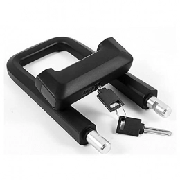 UIOP Bike Lock Safety Motorcycle Scooter Cycling Lock Bike U Lock Safety Waterproof Bicycle Padlock With 2 Keys Anti-Theft 820 (Color : Black, Size : 210x110x20mm)