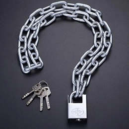 tooloflife Bike Lock Security Bike Chain Lock, for Motorcycles, Bikes, Security Chain Lock 6mm Noose Security Chain Lock，1.5m