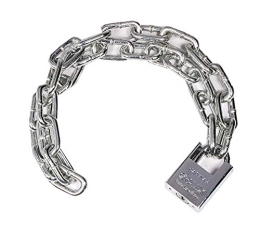 WANLIAN Accessories Security Chain and Lock Kit-Chain Length 500mm, Cycling Chain Locks-Motorcycle Lock-Suitable for Electric Bicycles, Bicycles and Motorcycles (6x500mm)