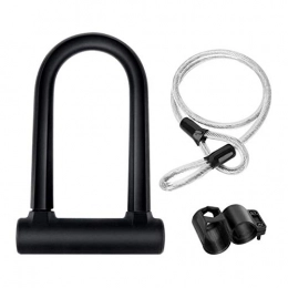 YIKXCF Accessories Security U Cable Motorcycle Bike Lock with 4Ft Bike Cable and Sturdy Mounting Bracket for Road Bike Mountain Bike Folding Bike (Color : A)