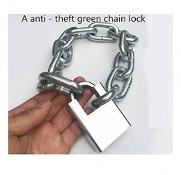 Yanxinenjoy Accessories Self-Locking Rope Lock, Anti-Theft Lock, Portable Lock, Door Lock, Chain Lock, Anti-Theft Lock, Iron Chain-2 Meters Long and 10 mm Thick