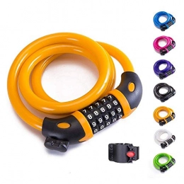 SGSG Accessories SGSG Bike Chain Lock, 5-Digit Combination Lock Bicycle Lock Resettable Combination Coiling Bike Cable Lock For Bicycle Outdoors