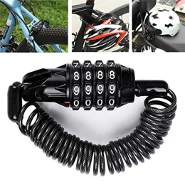 SGSG Accessories SGSG Bike Lock, Anti-Theft Lock, 4 Digit Password Bicycle Lock for Scooter Motorcycles Cycling Portable Bike Cable Lock