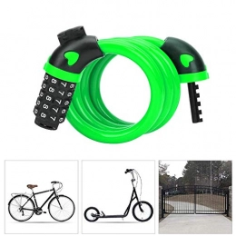 SGSG Bike Lock SGSG Bike Lock Combination 5 digit Bicycle Chain Lock High Security Bike Locks Cable Wear Resistant Corrosion Protection, Anti-theft Locks for Bicycle Motorbike Fence Garage Easy to Carry