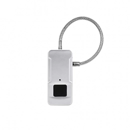 Sgxiyue Bag Lock Mini Portable Fingerprint Lock Smart Intelligent Outdoor Bag Handbag Anti Theft Lock Waterproof Protection Recognition (Color : B)