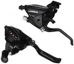SHIMANO Accessories SHIMANO Unisex's STEF510 Gear and Brake Lever Set, Black, Size 7